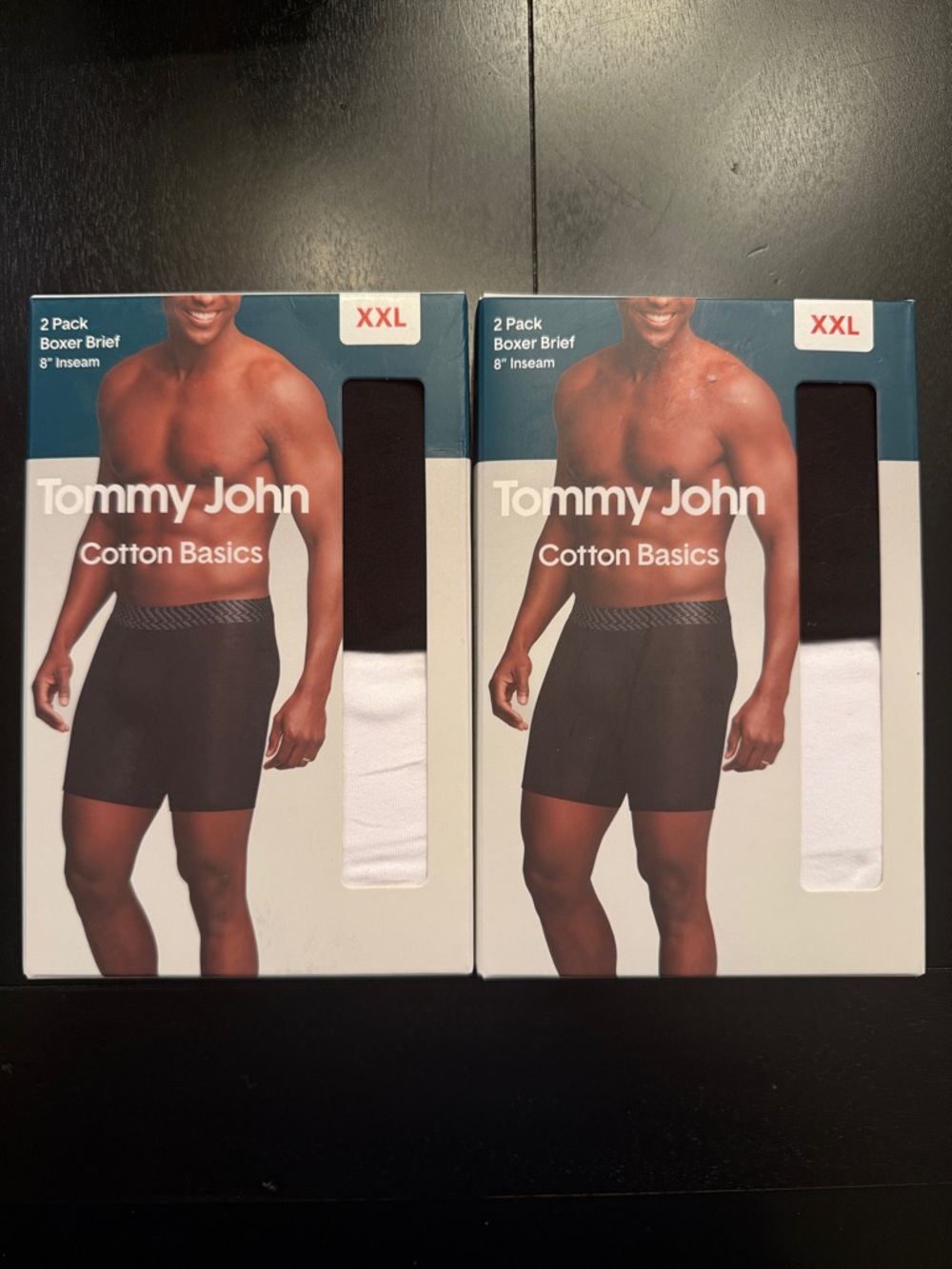 Tommy John Cotton Basics Boxer Brief Bundle of 2 (4 Total) Size XXL 8" NIB